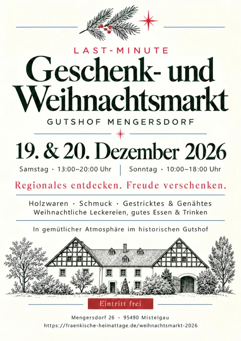 last minute weihnachtsmarkt im gutshof mengersdorf 2026